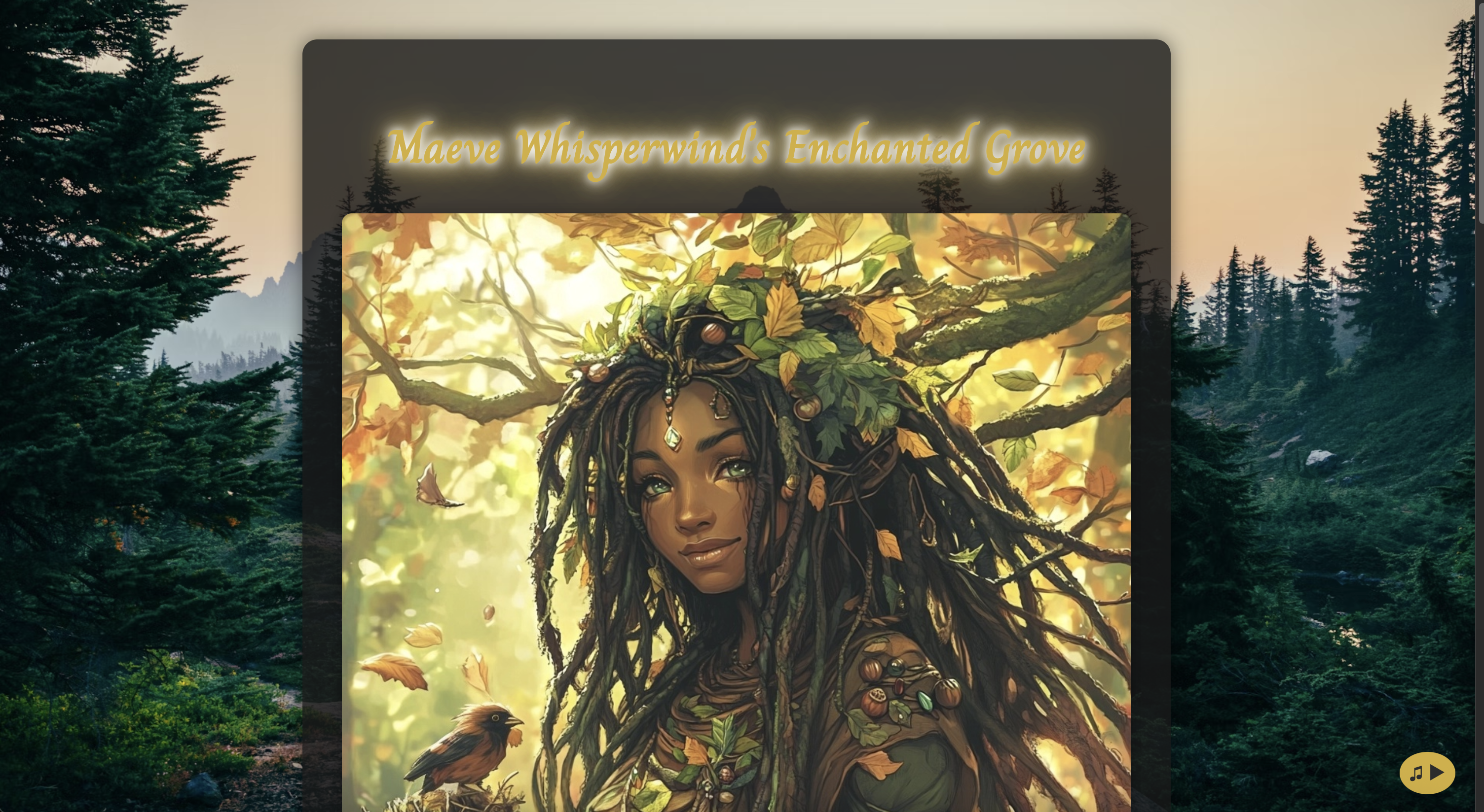 Screenshot of Maeve Whisperwind